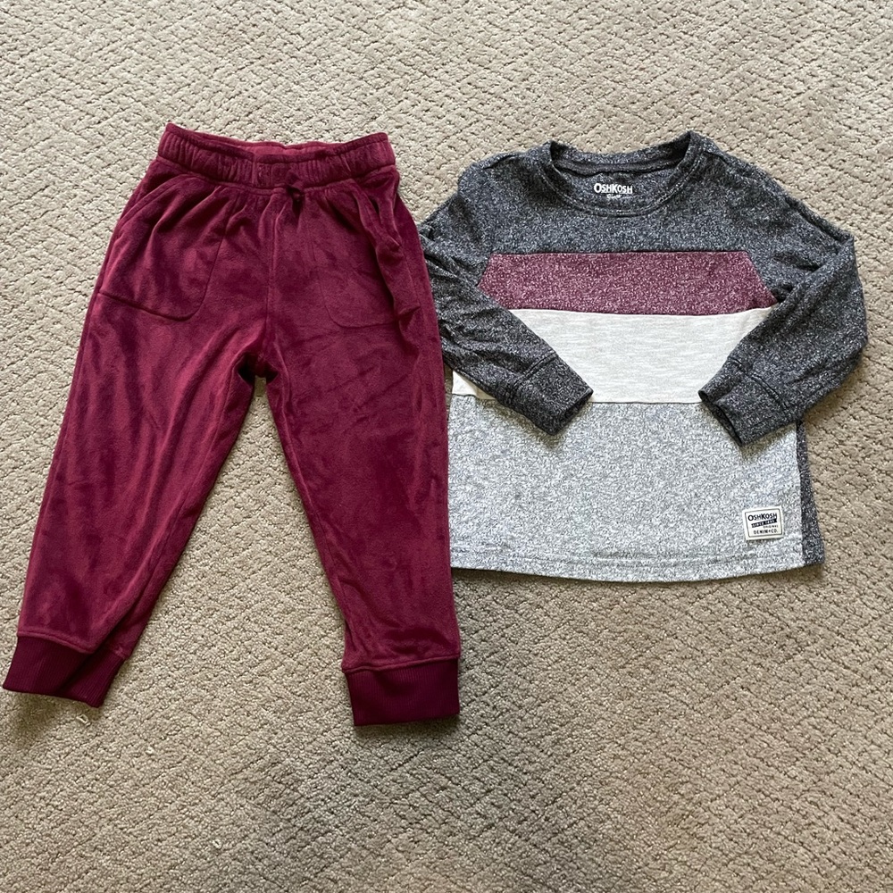 Oshkosh long sleeve shirt and pants